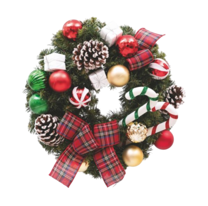 AP49693 | Corona PVC Natalizio 40cm (Manulife)