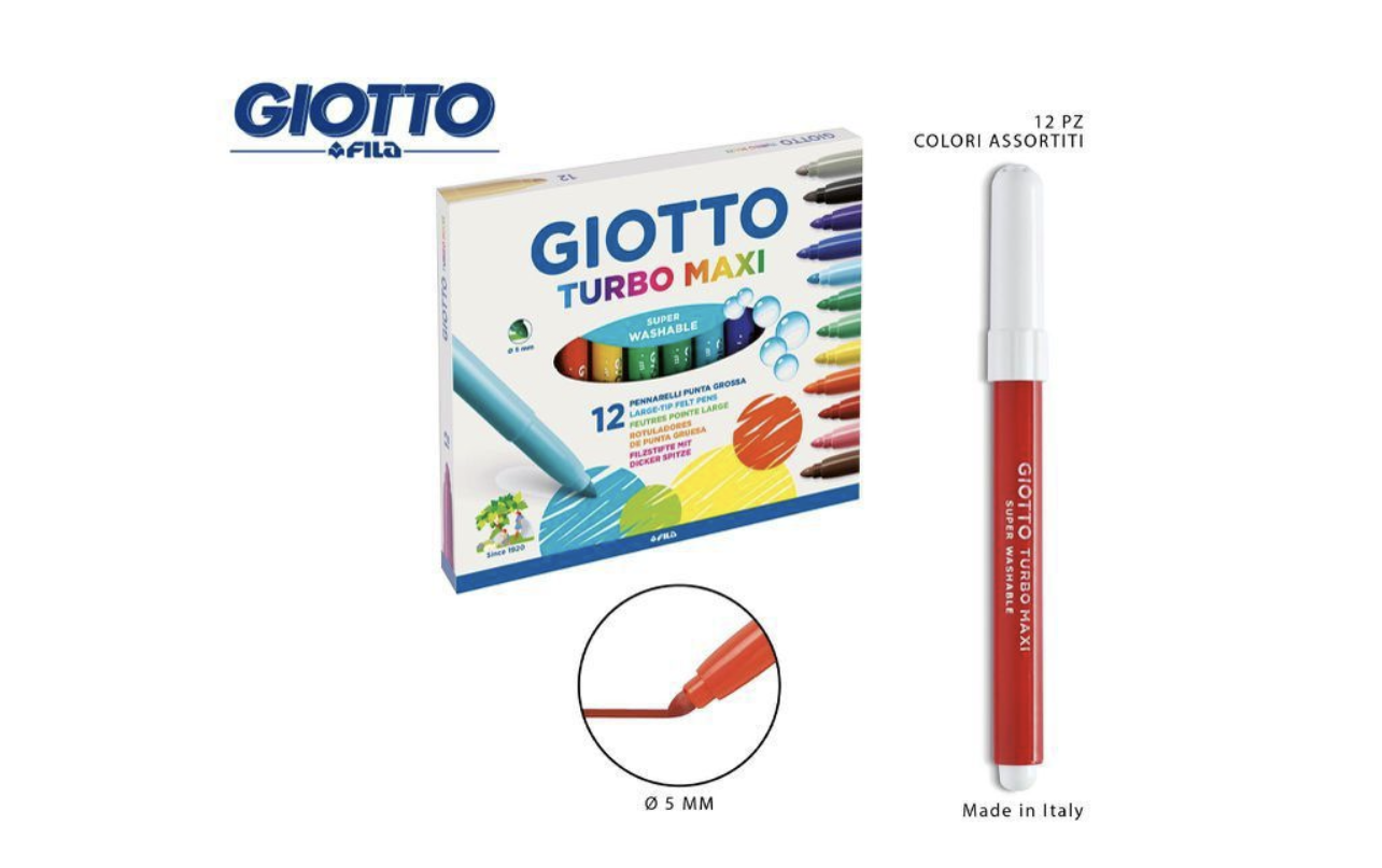 Pennarelli Turbo Maxi 12 (Giotto)