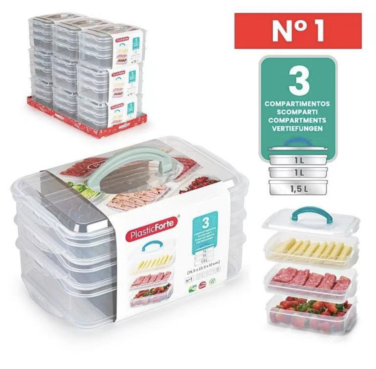 026612 | Porta pranzo con manico (PlastcForte)