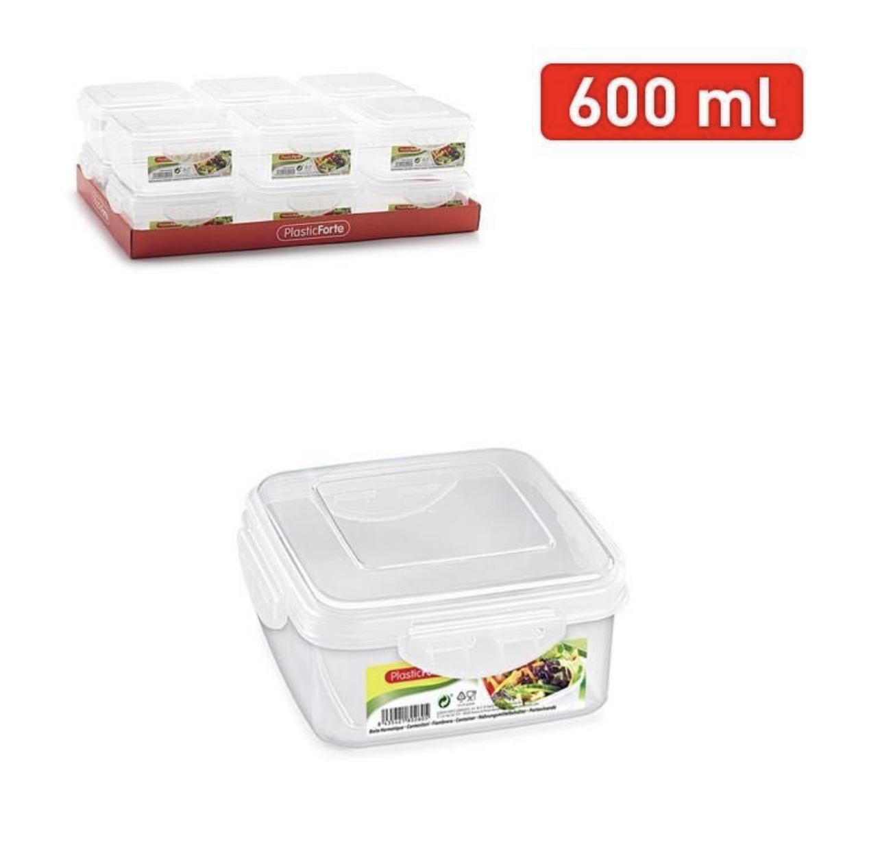 023376 | Contenitore click quadrato (PlastForte)