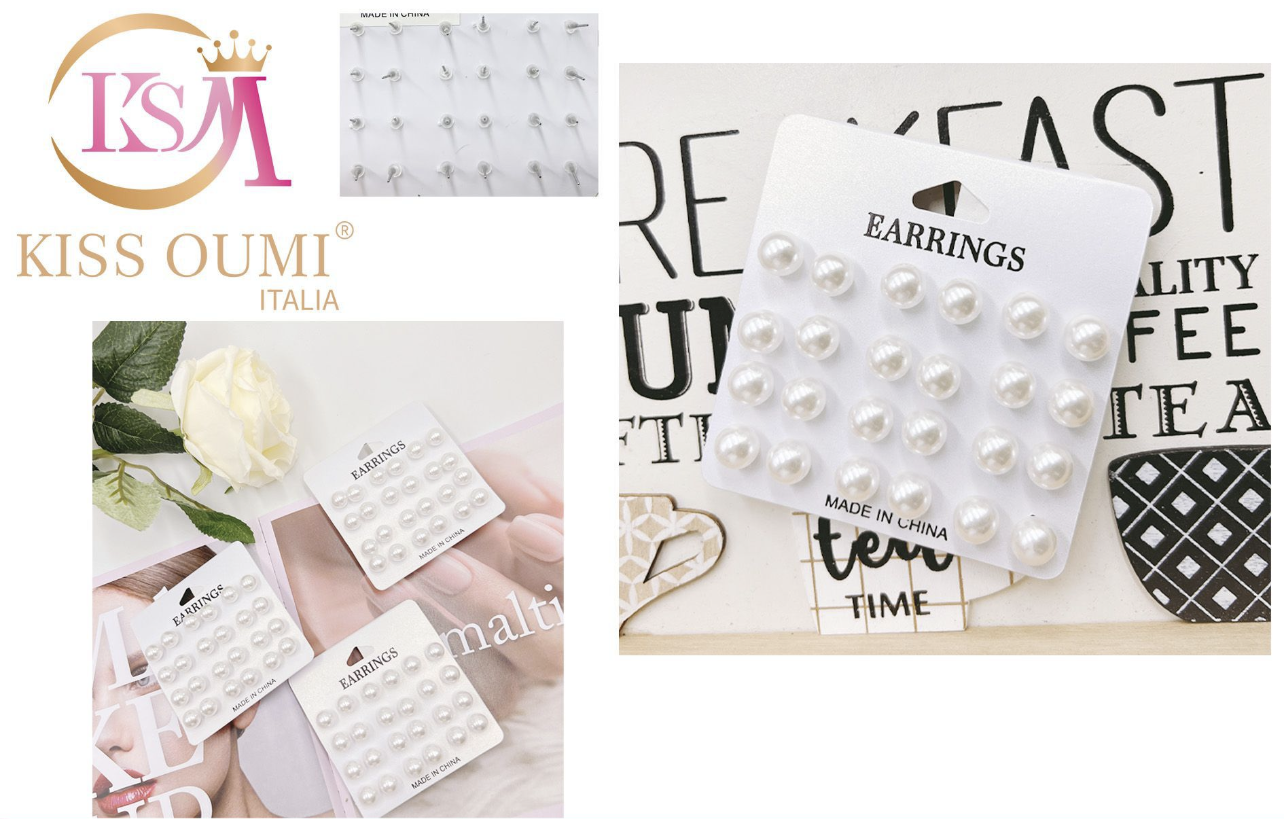 4345-8 | Orecchini 12 coppie (Kiss Oumi)