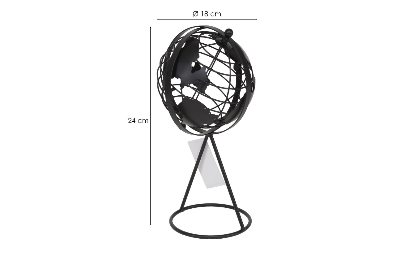 016763 | Globo terrestre metallo 