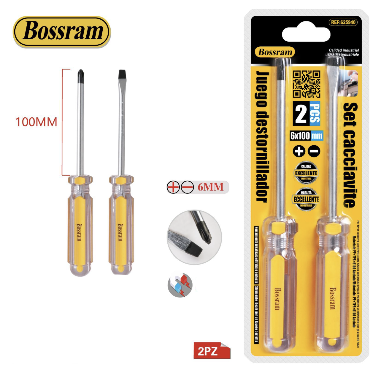 691015 | Set cacciavite 6 pezzi (Bossram)