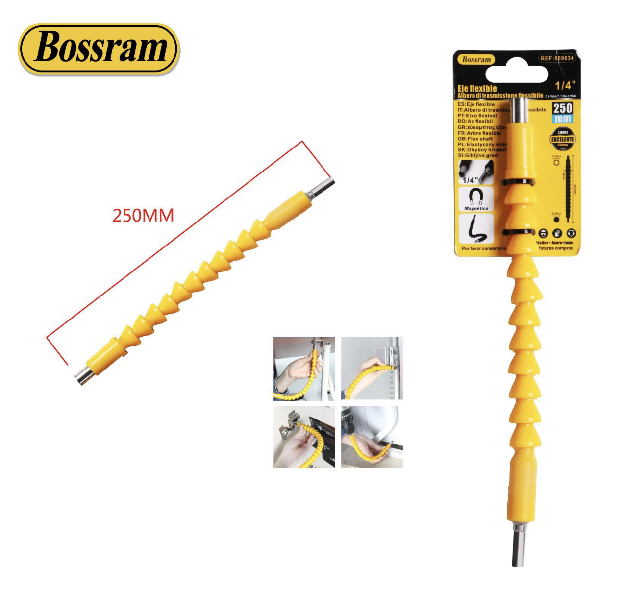 869634 | Albero di trasmissione flessibile 250 mm (Bossram)