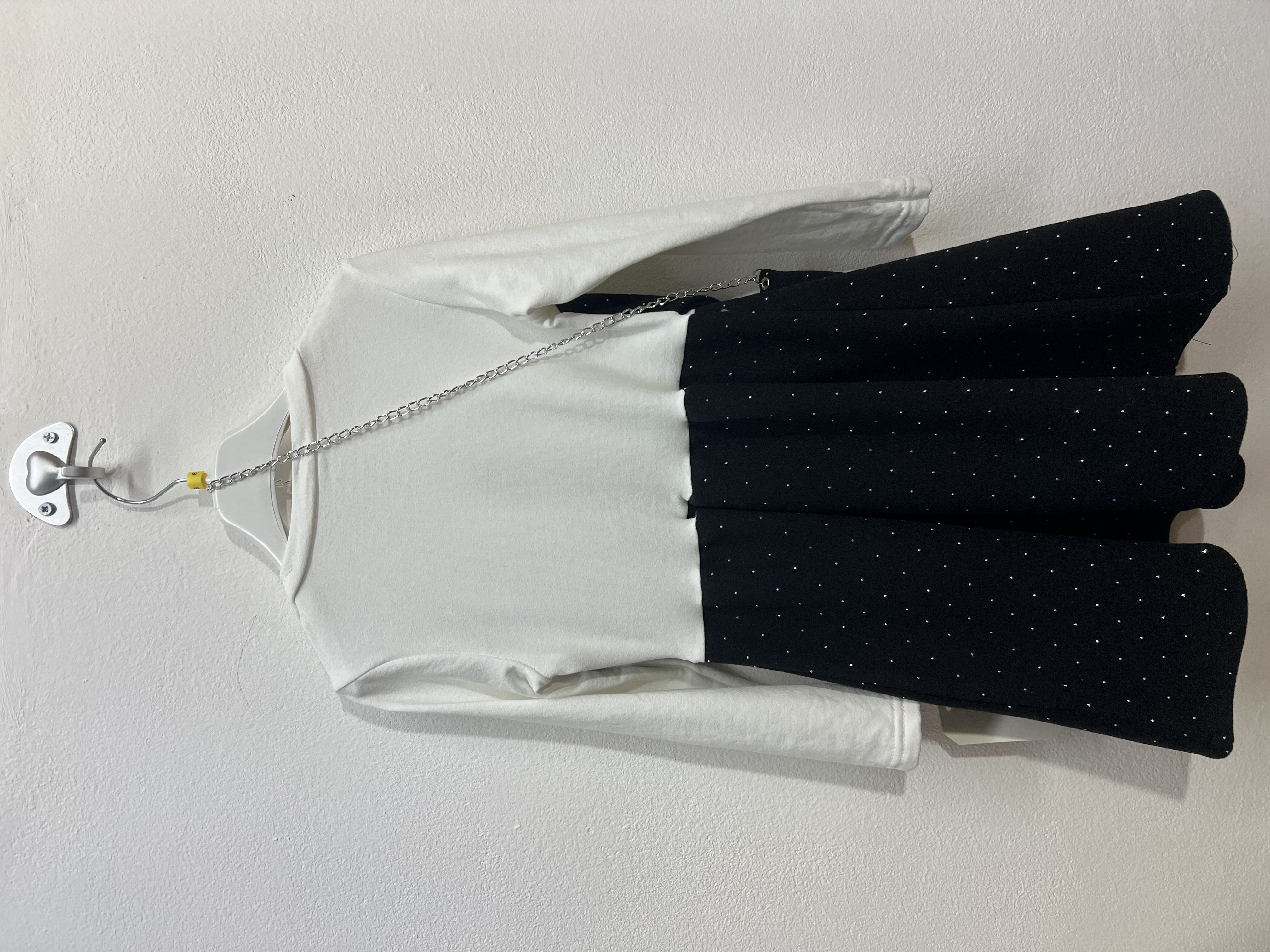 80040 | Vestitino brillantinato con borsa 