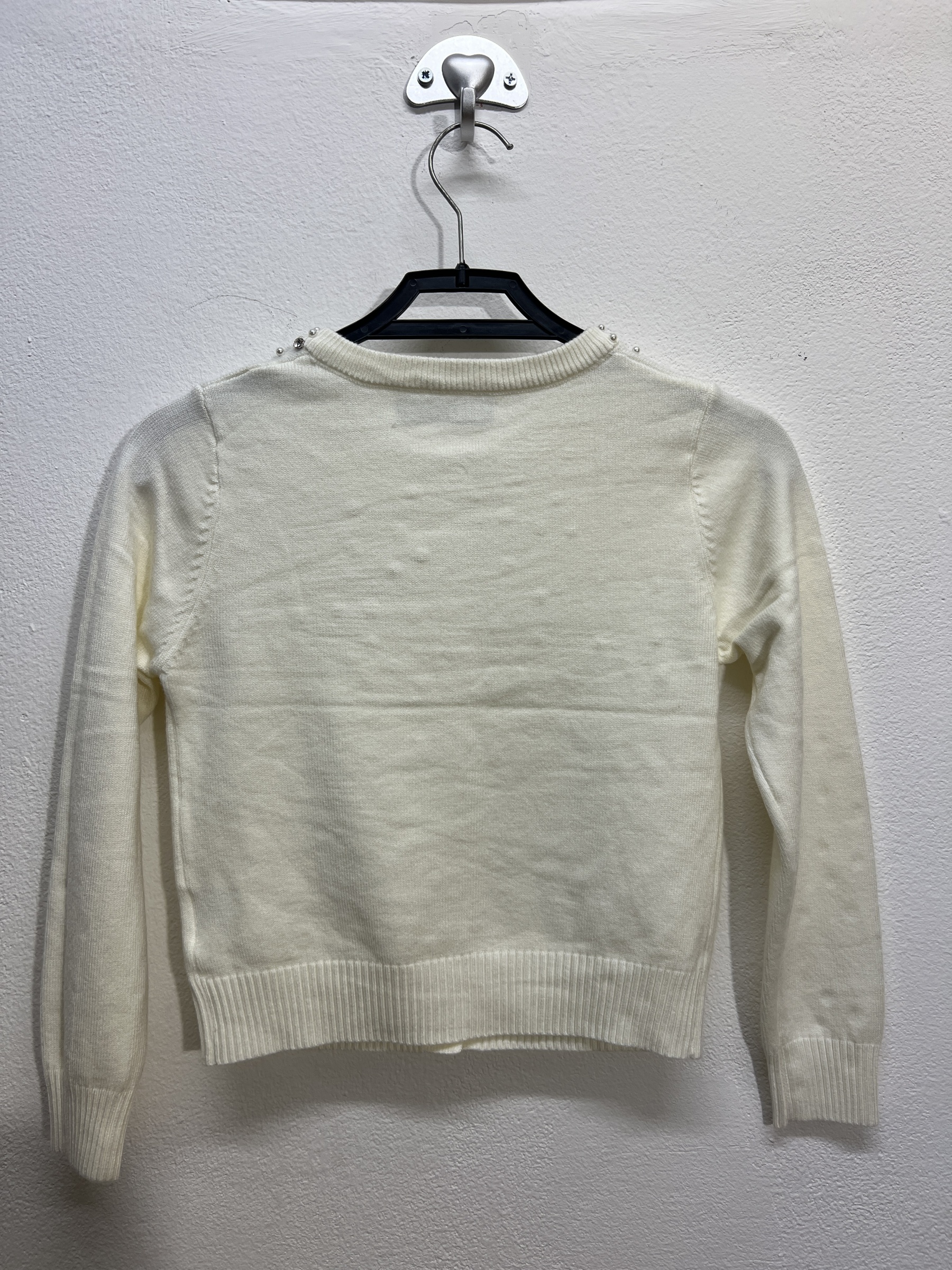 HX2095 | Cardigan con pallino di perle 