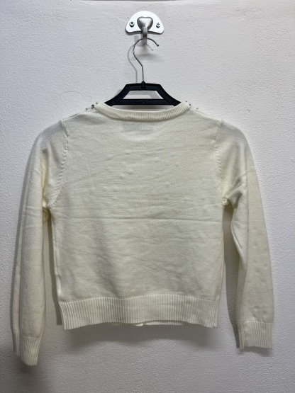 HX2095 | Cardigan con pallino di perle 