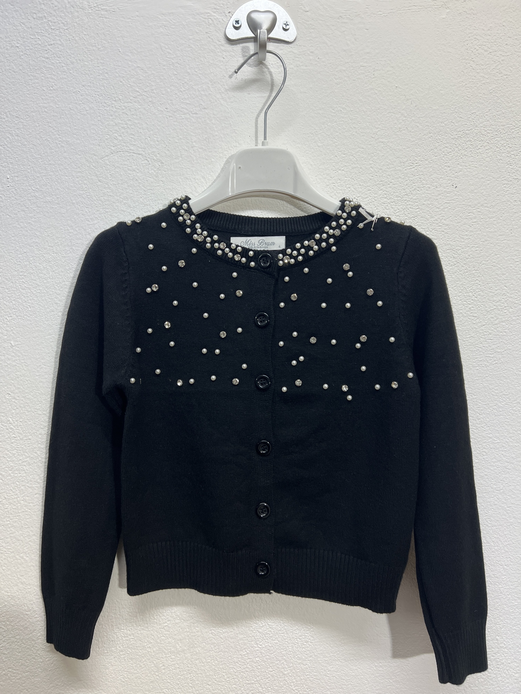 HX2095 | Cardigan con pallino di perle