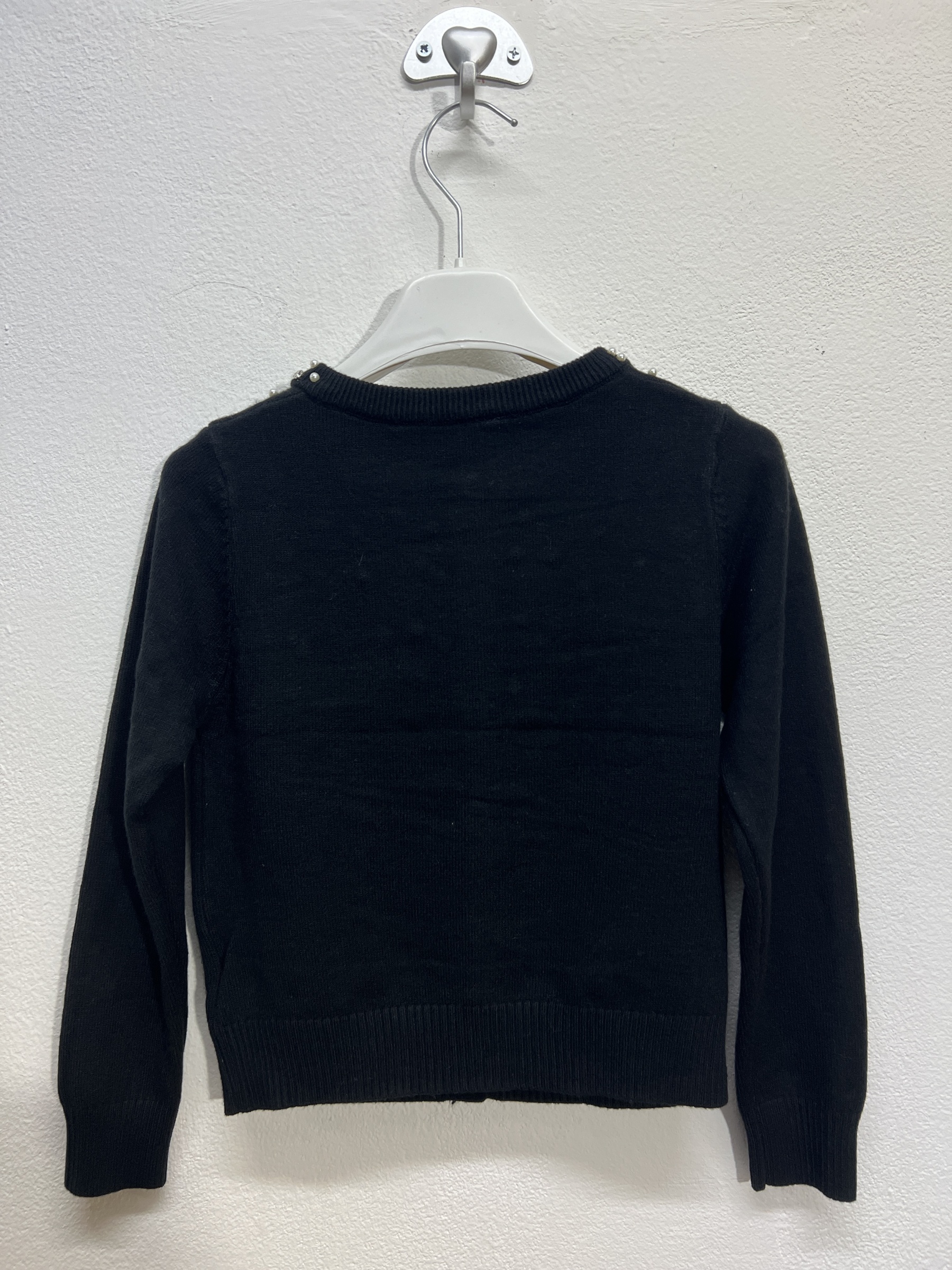 HX2095 | Cardigan con pallino di perle 