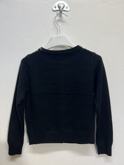 HX2095 | Cardigan con pallino di perle 