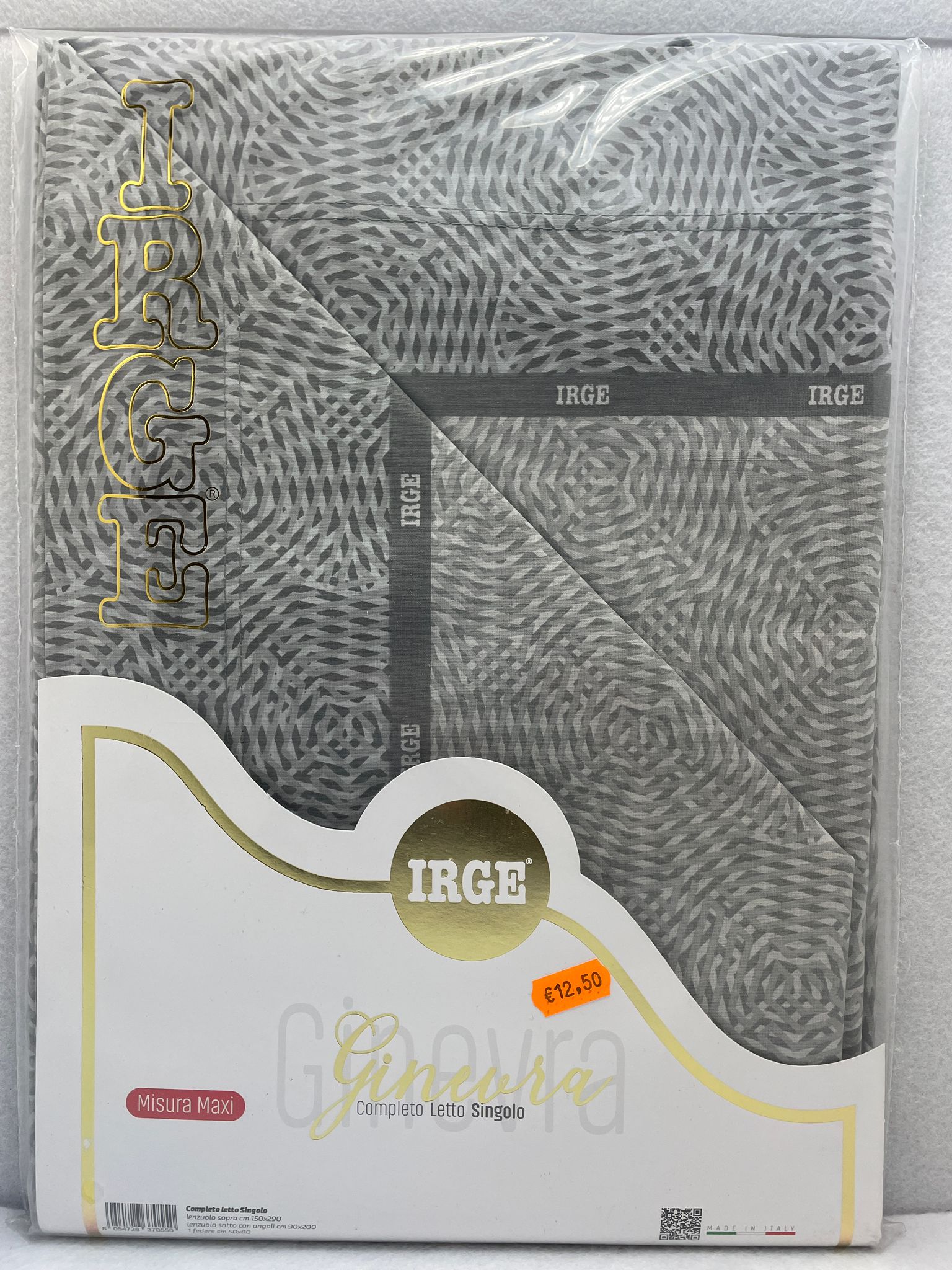 COMPLETO LETTO SINGOLO COTONE GINEVRA