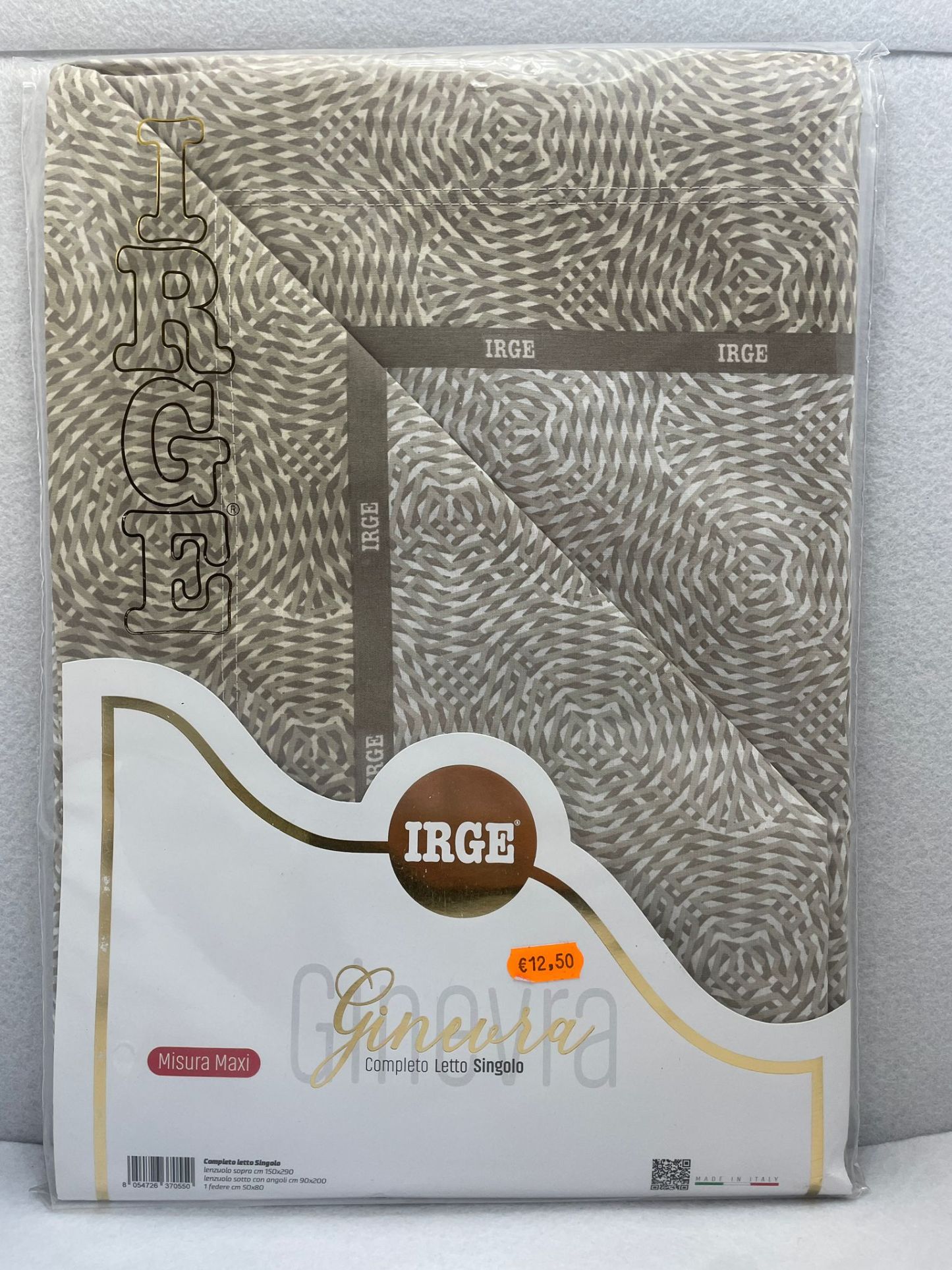 COMPLETO LETTO SINGOLO COTONE GINEVRA