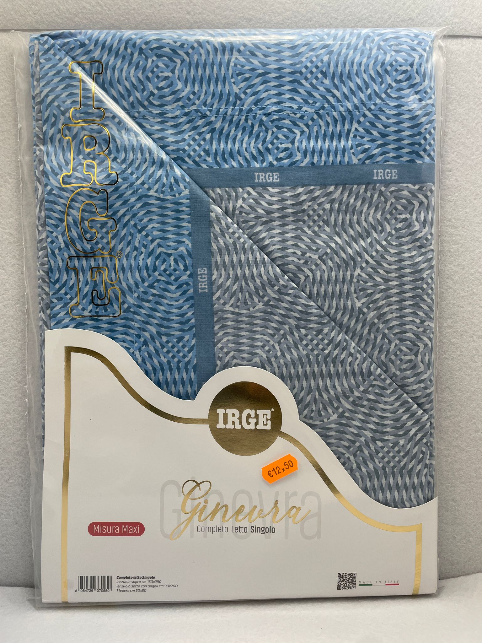 COMPLETO LETTO SINGOLO COTONE GINEVRA