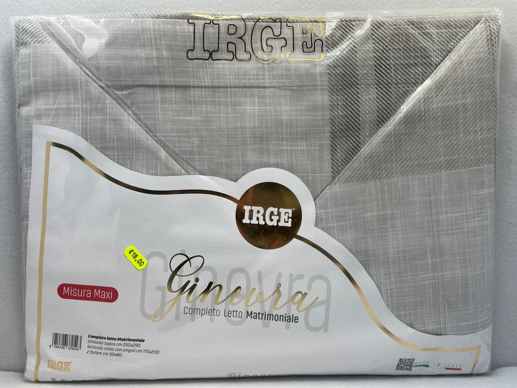 COMPLETO LETTO MATRIMONIALE COTONE GINEVRA