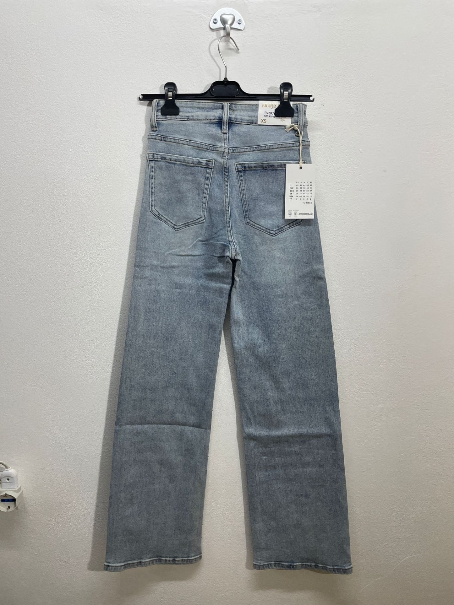 SA7500 | Jeans brillantinato lavaggio chiaro