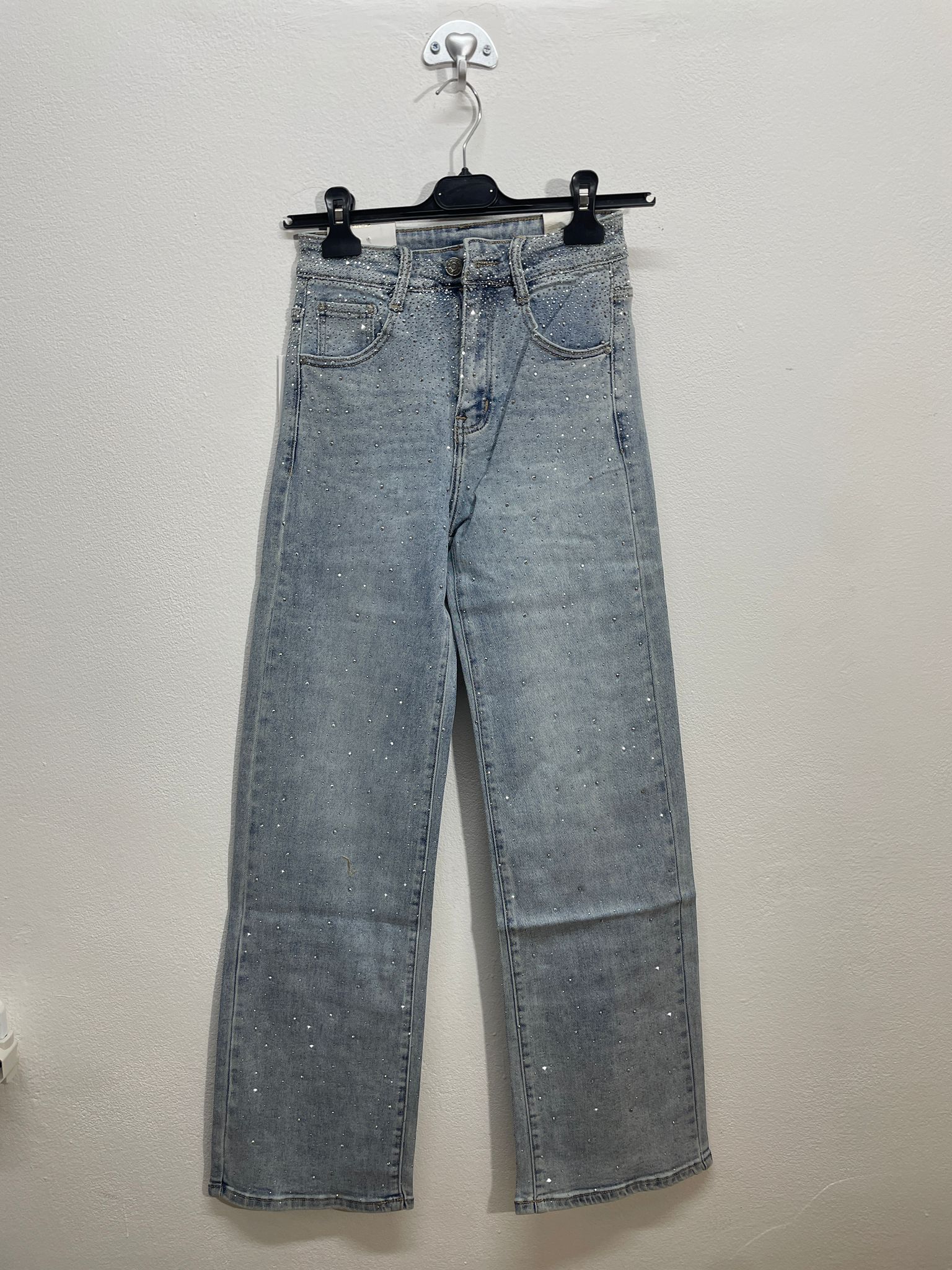 SA7500 | Jeans brillantinato lavaggio chiaro