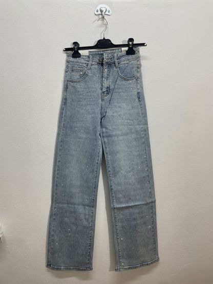 SA7500 | Jeans brillantinato lavaggio chiaro