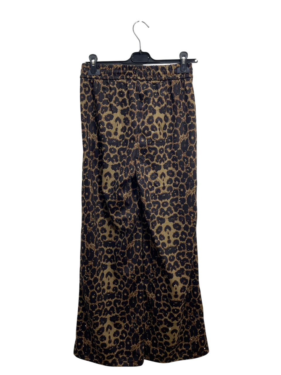 YV5376 | Pantalone tuta leopardato brillantinato
