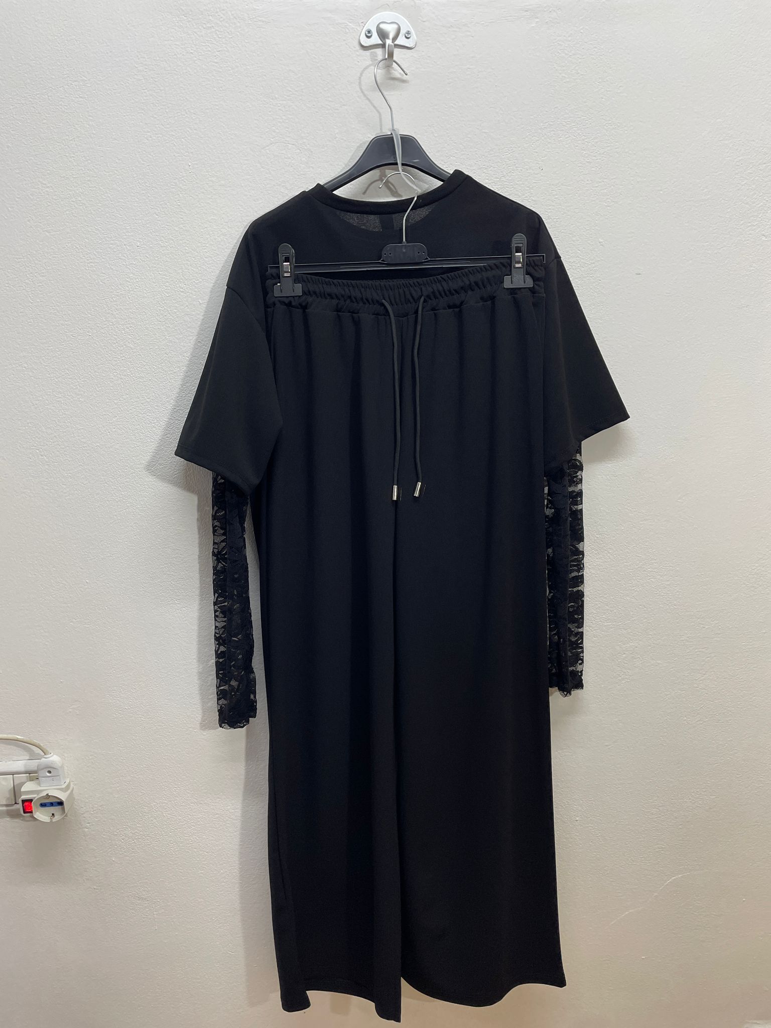 5561 | Completo mezzo manica con manica merlettata cURVY 