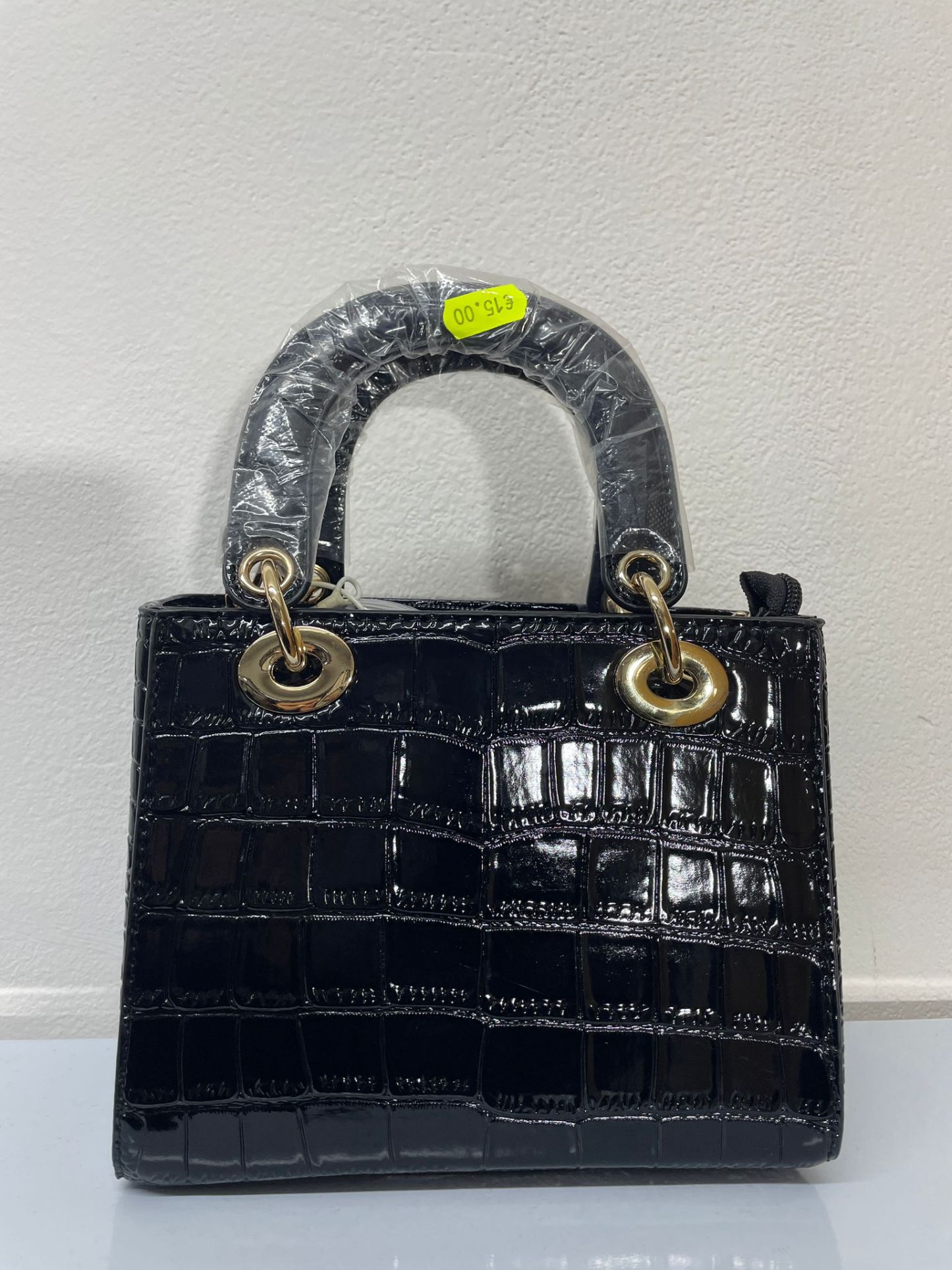 Ch133 | borsetta pitonata con manico e tracolla integrata 