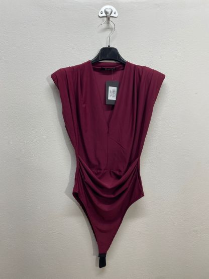 16637 |  Taglia unica body con spalle integrate scollo V