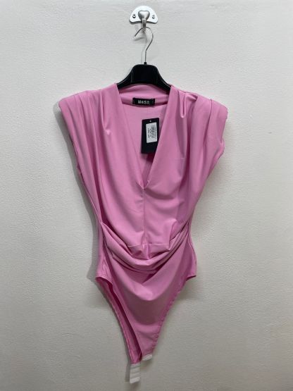 16637 |  Taglia unica body con spalle integrate scollo V