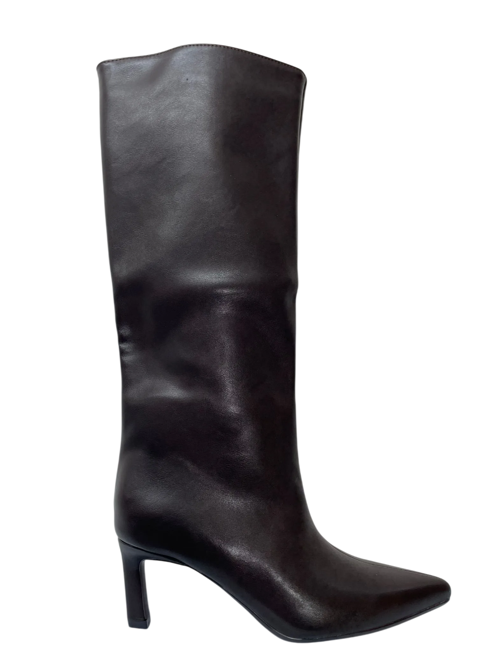 GAO47 | stivali lunghi di pelle con tacco bassso