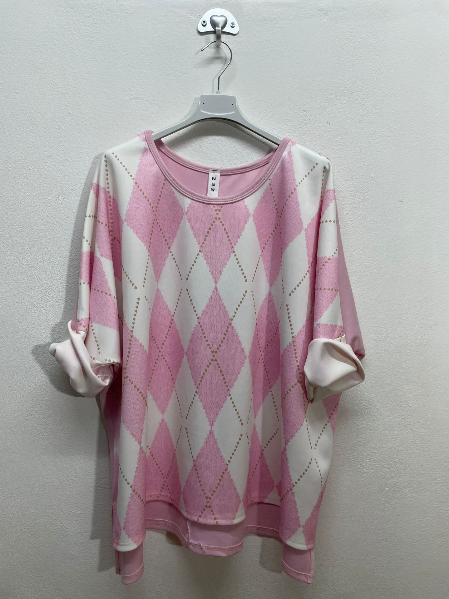 21880 | Maglia con rombi taglia unico