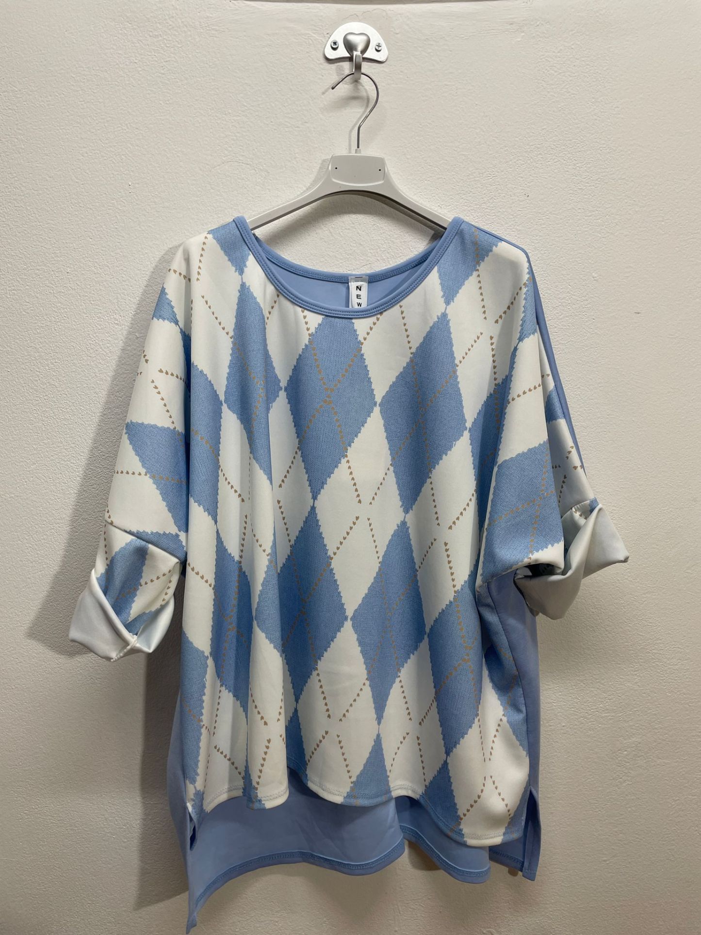 21880 | Maglia con rombi taglia unico