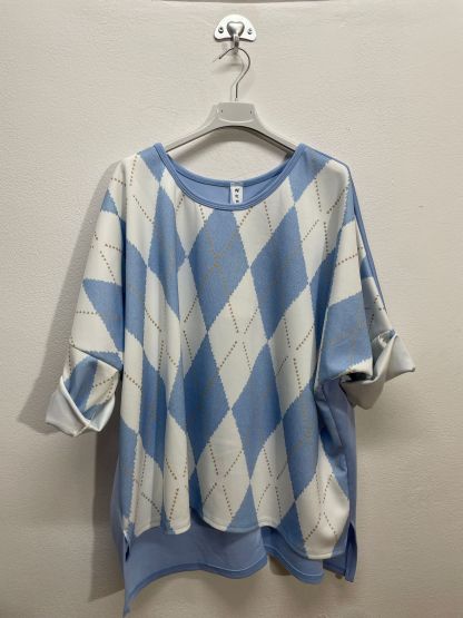 21880 | Maglia con rombi taglia unico