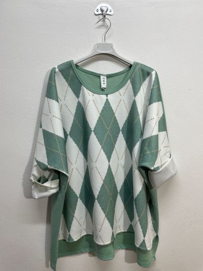 21880 | Maglia con rombi taglia unico