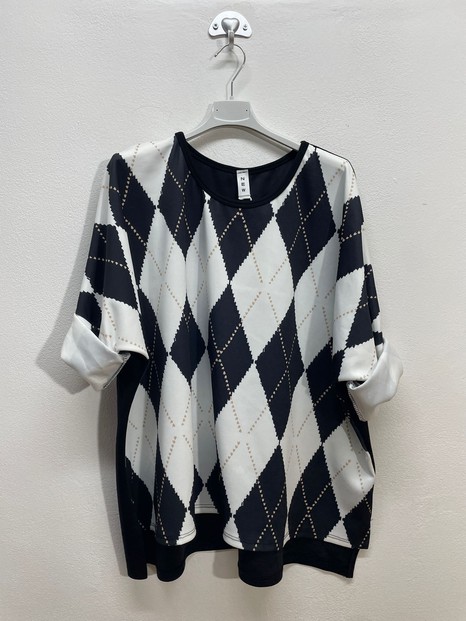 21880 | Maglia con rombi taglia unico