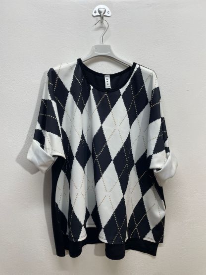 21880 | Maglia con rombi taglia unico