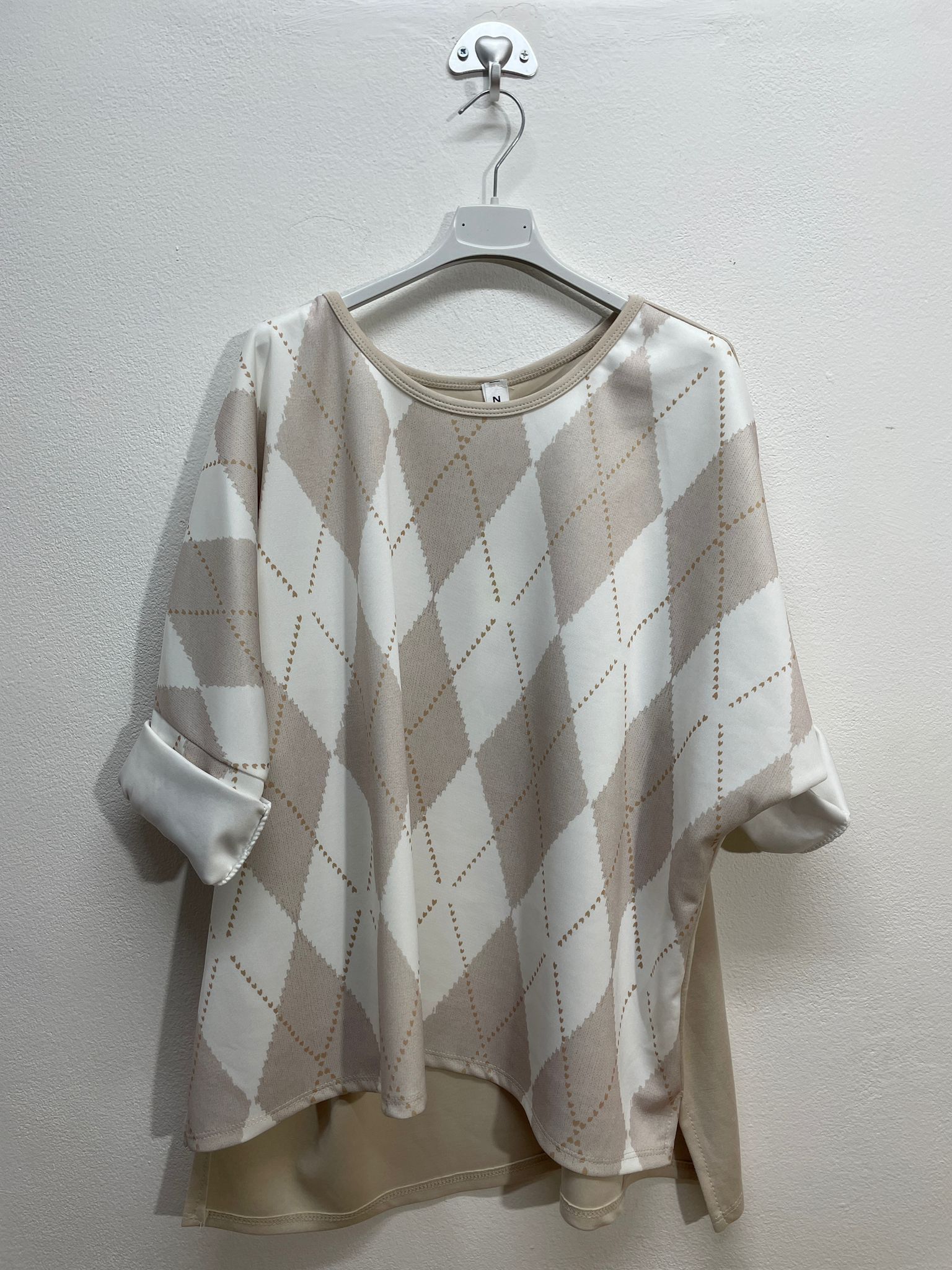 21880 | Maglia con rombi taglia unico