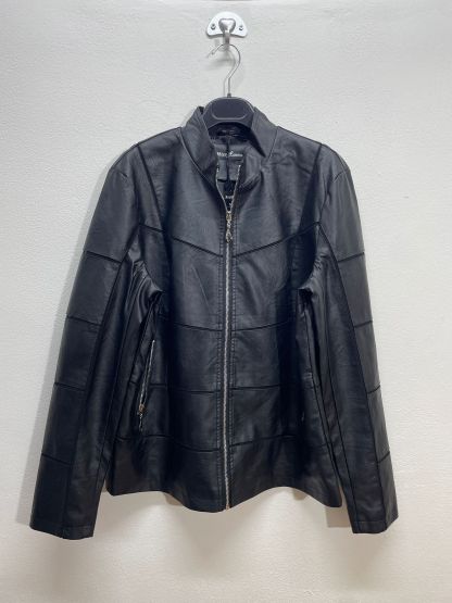 K-L996 |  Giacca di pelle con zip  