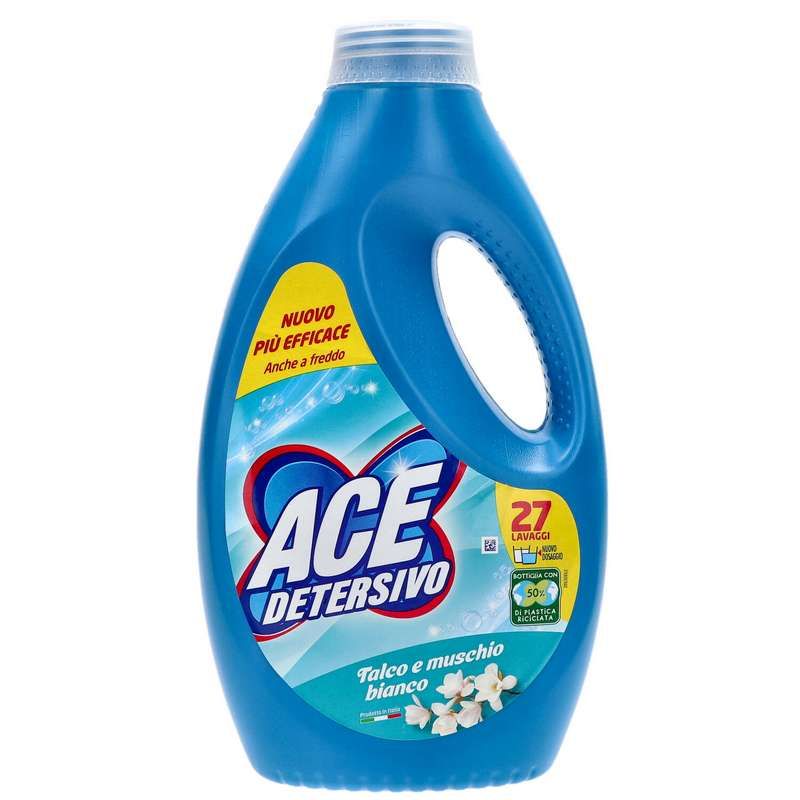 ACE Detersivo Igienizzante Talco e Muschio Bianco 27 lav.