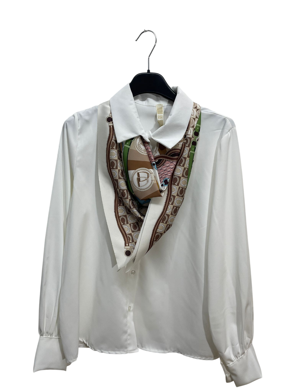 38609 | Blusa con foulard fantasia