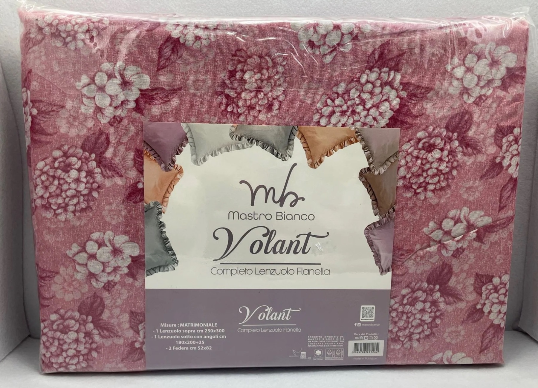 Volant | COMPLETO LENZUOLA FLANELLA MATRIMONIALE