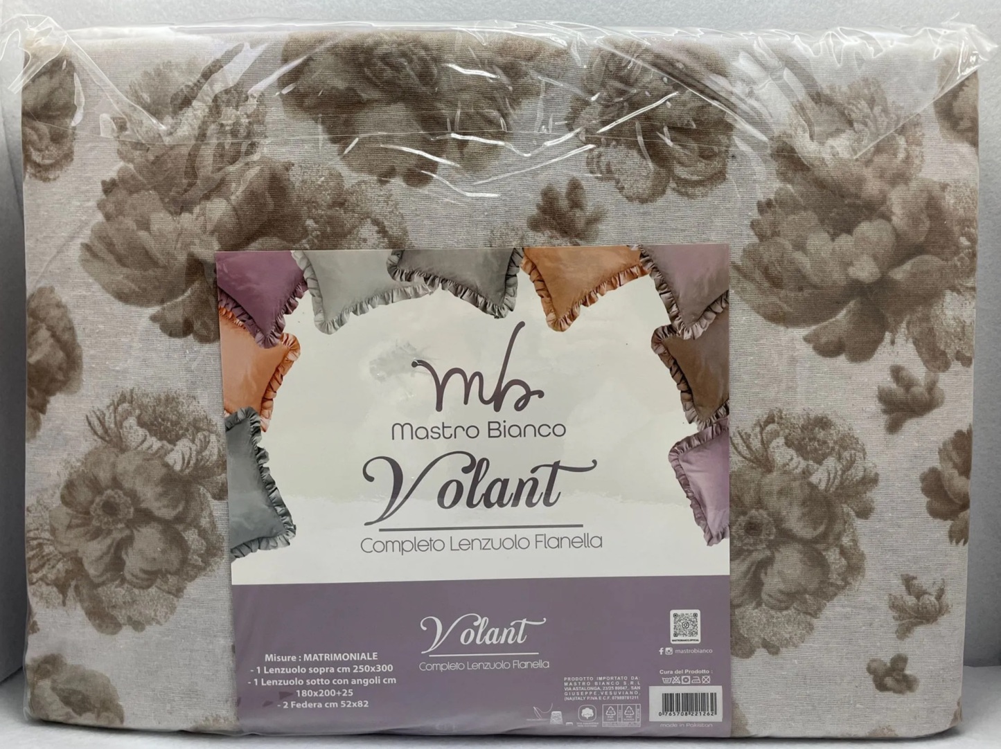 Volant | COMPLETO LENZUOLA FLANELLA MATRIMONIALE