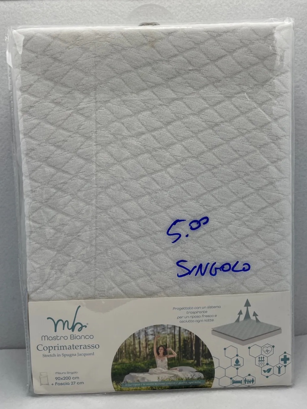 Coprimaterasso singolo (MASTROBIANCO)