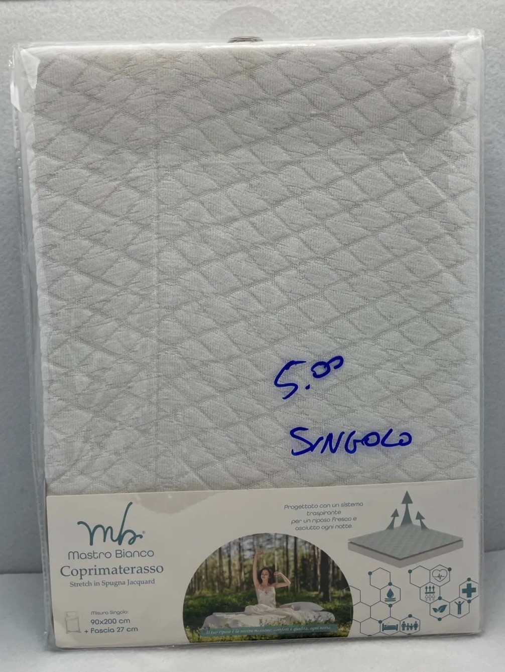 Coprimaterasso singolo (MASTROBIANCO)