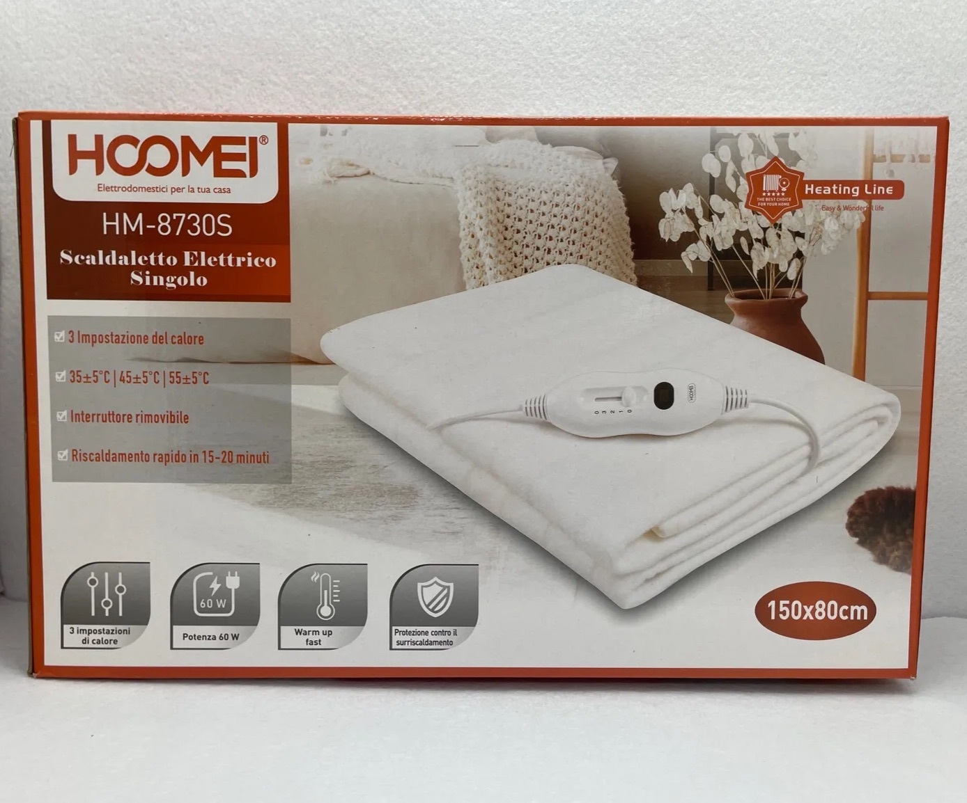 HM-8730S | SCALDALETTO ELETTRICO SINGOLO (HOOMEI)