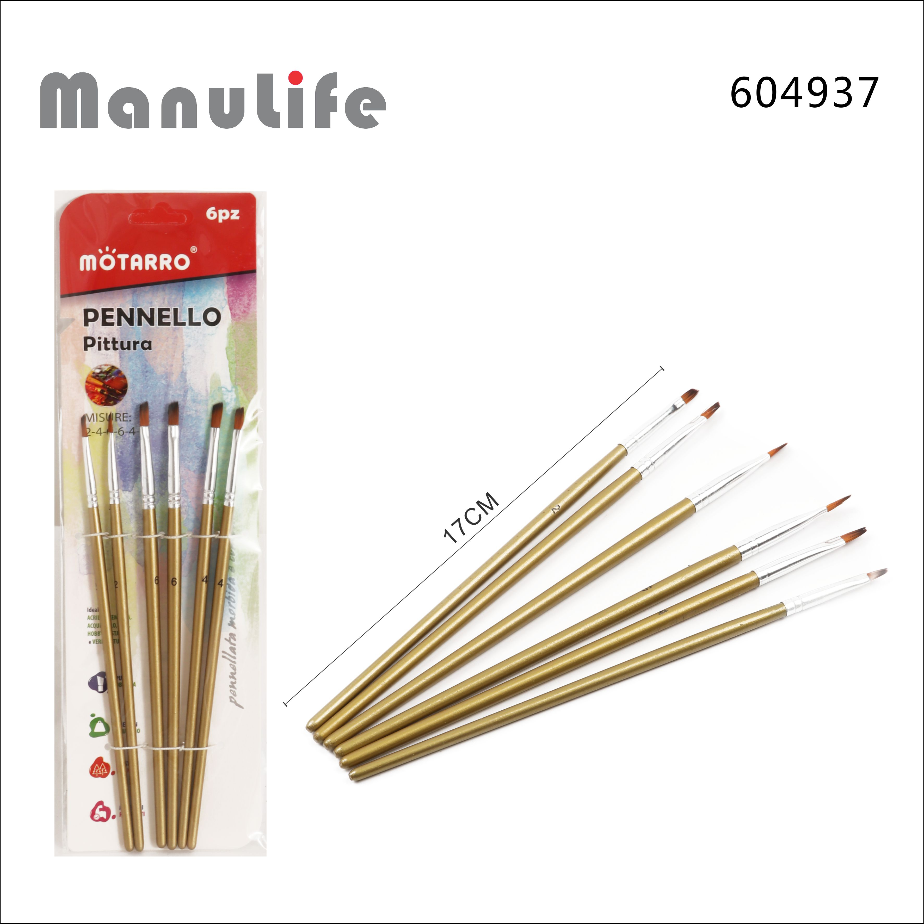 604937 | Kit pennelli piatti