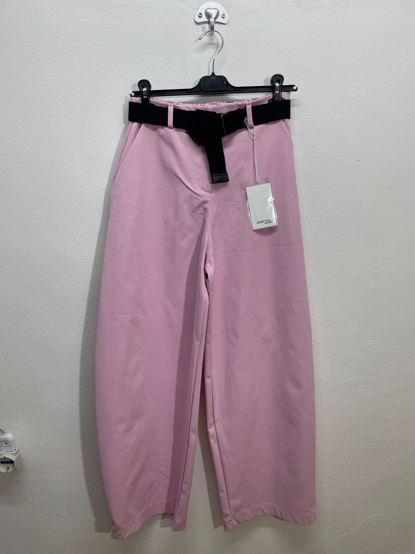 67400 | Pantalone a costine con cintura
