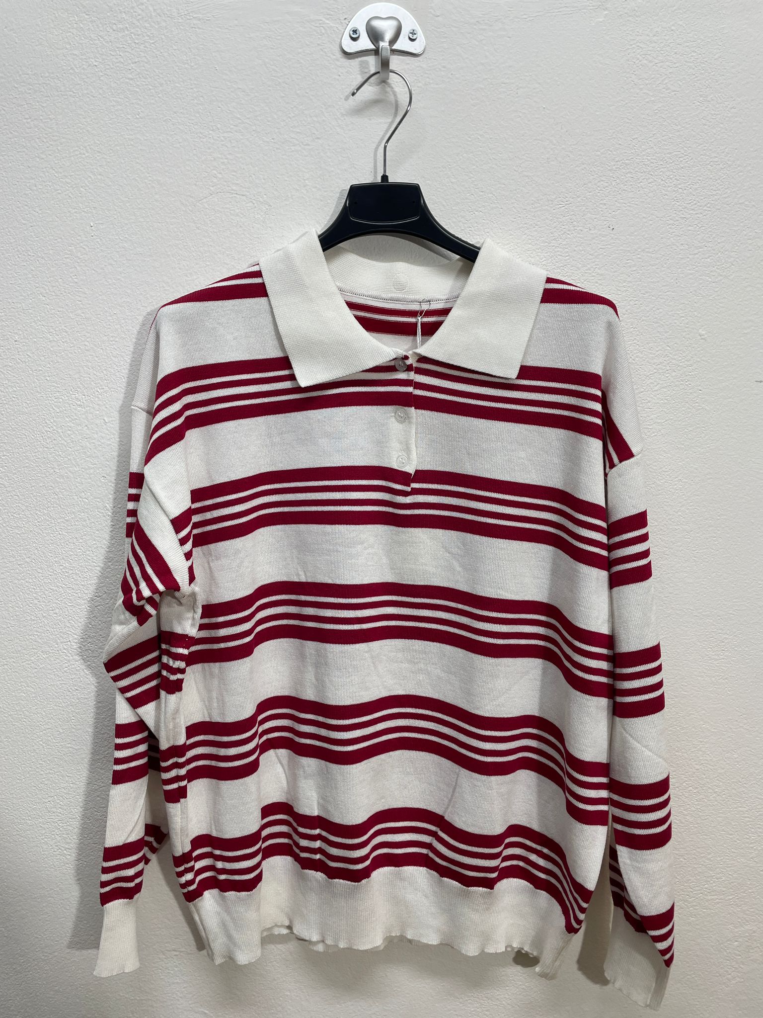 282 | Polo manica lunga con strisce