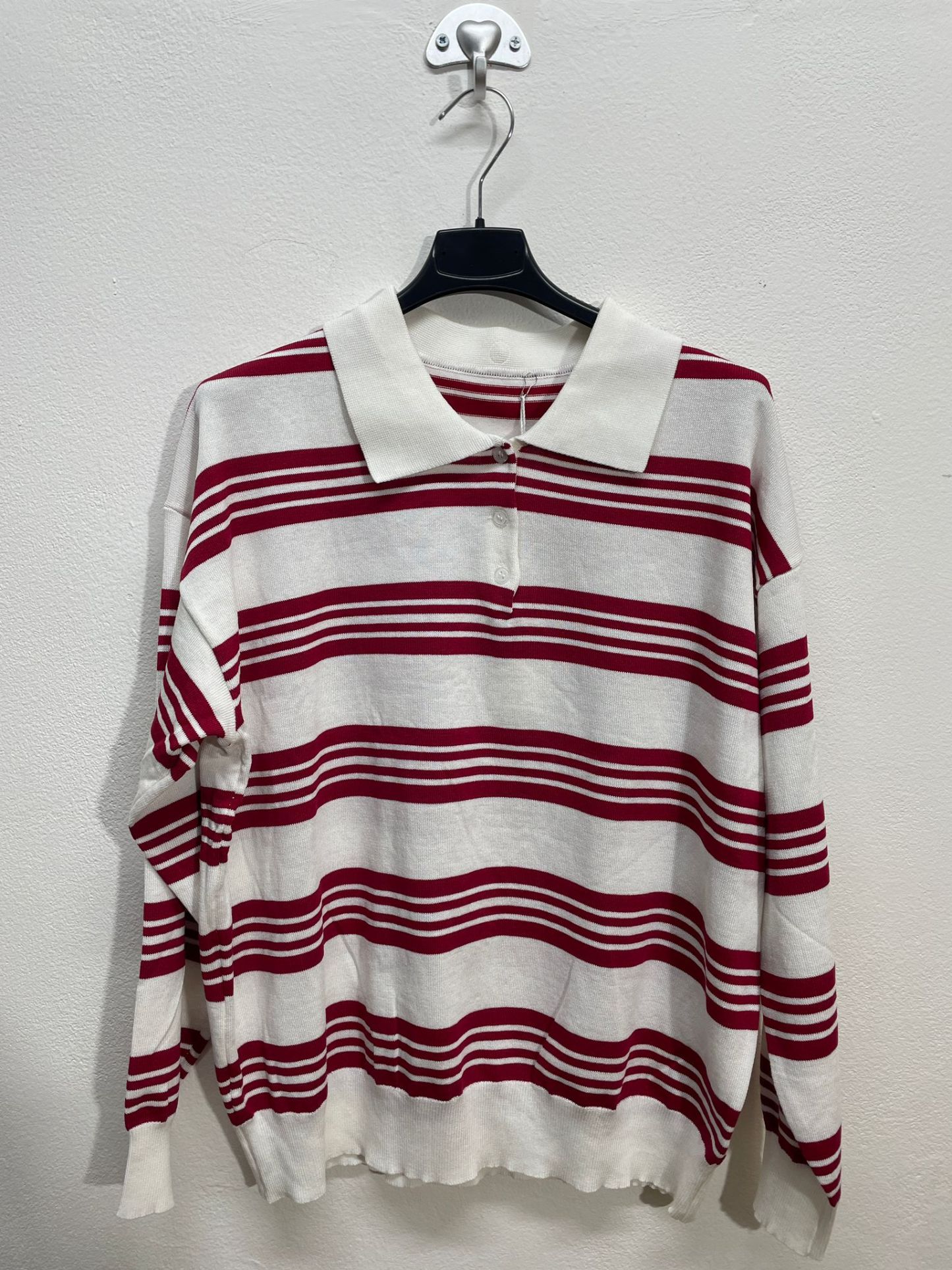 282 | Polo manica lunga con strisce