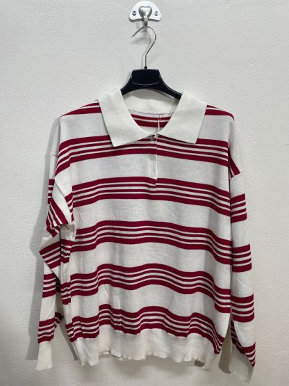 282 | Polo manica lunga con strisce