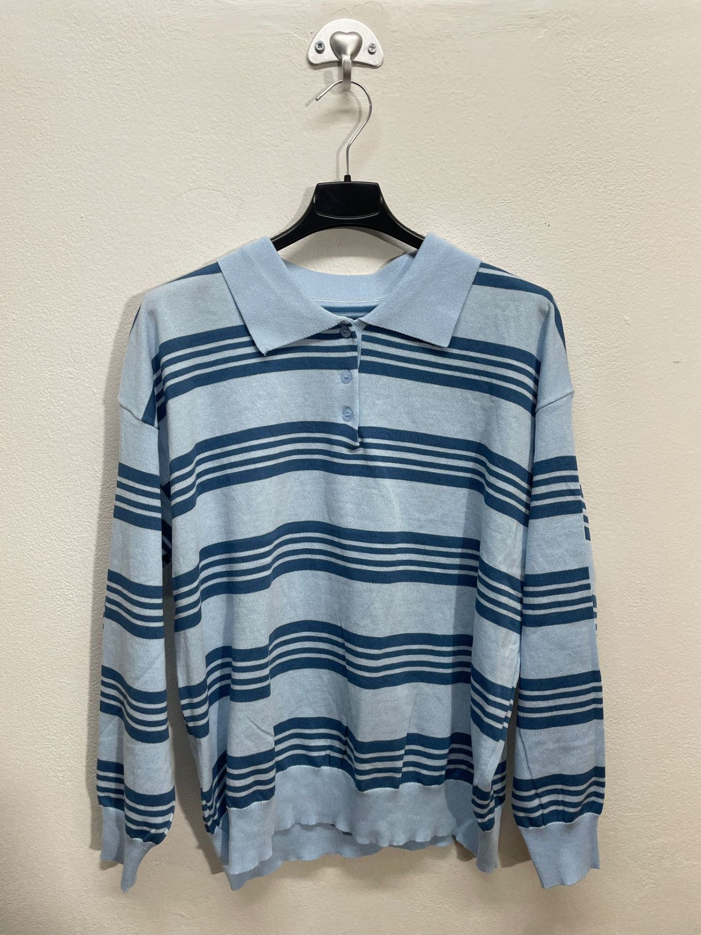 282 | Polo manica lunga con strisce