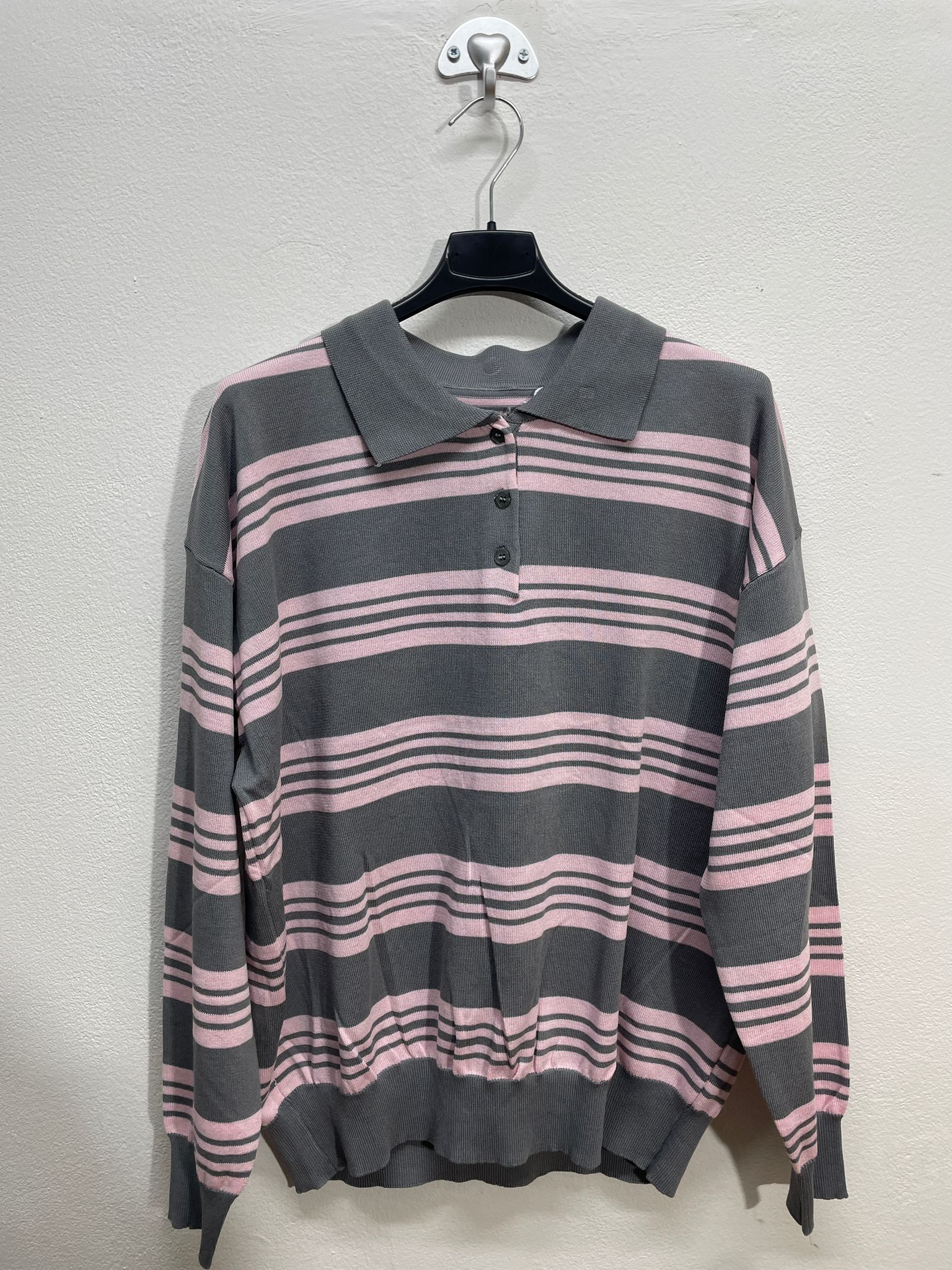 282 | Polo manica lunga con strisce