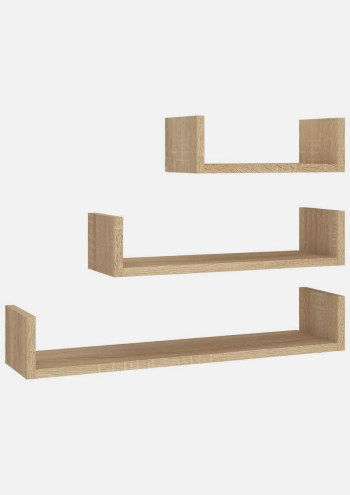 Set tre scaffali in legno